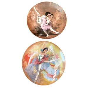 2 Ballet Plates 8.5" Viletta USA #ed, date 79, 81